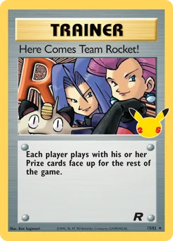 Here Comes Team Rocket! Pokemon card from Celebrations: Classic Collection, card number 15