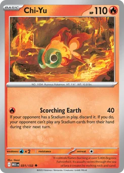 Chi-Yu Pokemon card from Mega Evolution, card number 31