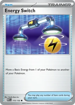 Energy Switch Pokemon card from Mega Evolution, card number 115