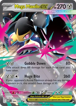 Mega Mawile ex Pokemon card from Mega Evolution, card number 94