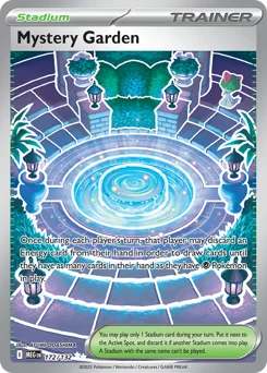 Mystery Garden Pokemon card from Mega Evolution, card number 172
