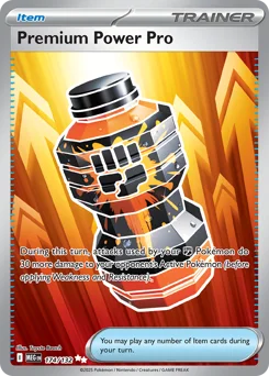 Premium Power Pro Pokemon card from Mega Evolution, card number 174