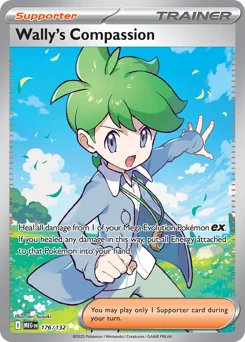 Wally's Compassion Pokemon card from Mega Evolution, card number 176