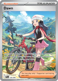 Dawn Pokemon card from Phantasmal Flames, card number 129