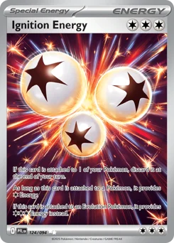 Ignition Energy Pokemon card from Phantasmal Flames, card number 124