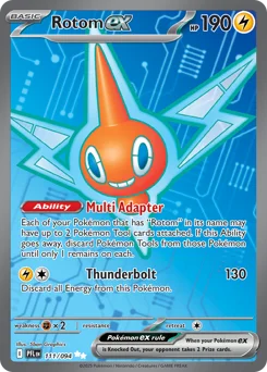 Rotom ex Pokemon card from Phantasmal Flames, card number 111