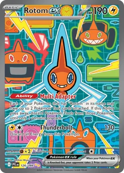 Rotom ex Pokemon card from Phantasmal Flames, card number 126