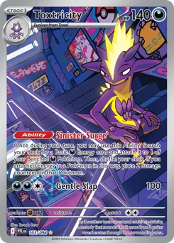 Toxtricity Pokemon card from Phantasmal Flames, card number 103