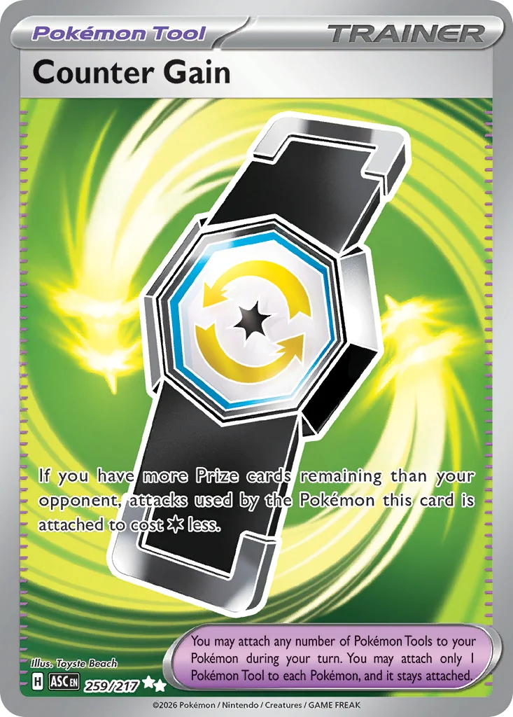 Counter Gain Pokemon card from Ascended Heroes, card number 259