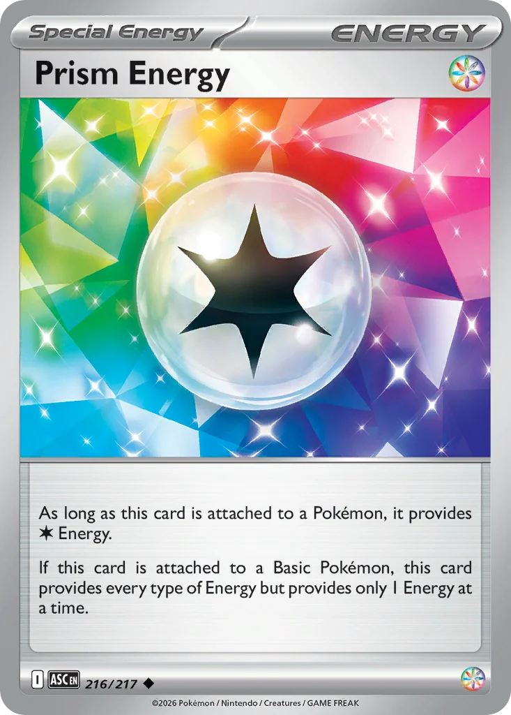 Prism Energy Pokemon card from Ascended Heroes, card number 216