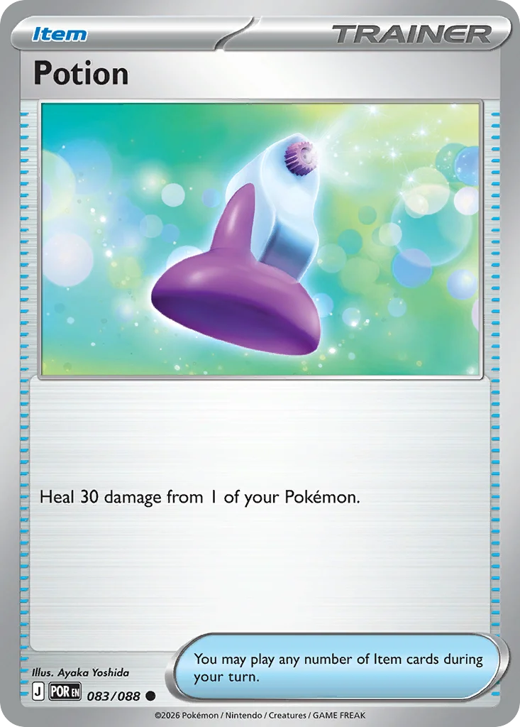 Potion Pokemon card from Perfect Order, card number 83