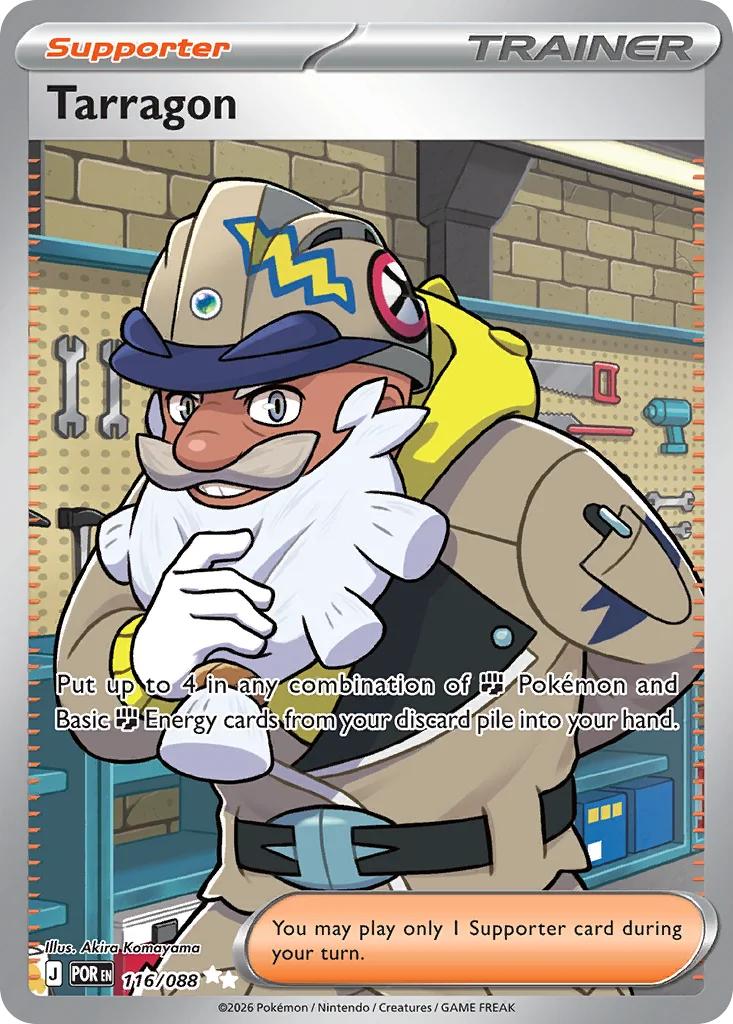 Tarragon Pokemon card from Perfect Order, card number 116