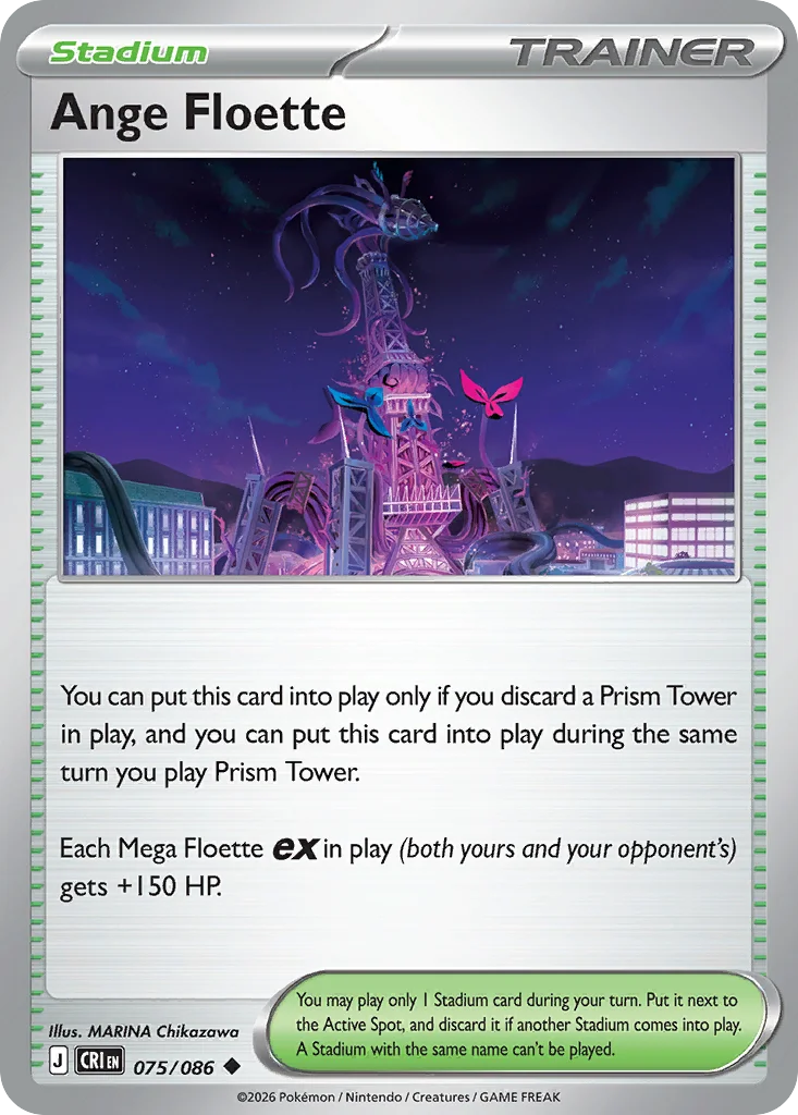 Ange Floette Pokemon card from Chaos Rising, card number 75