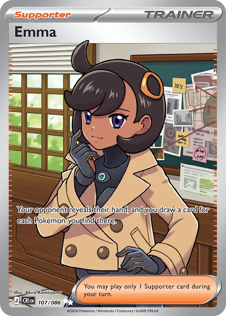 Emma Pokemon card from Chaos Rising, card number 107