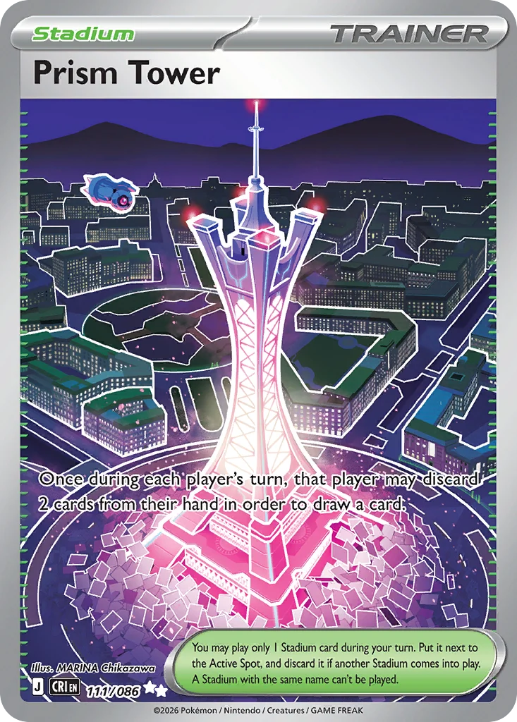 Prism Tower Pokemon card from Chaos Rising, card number 111