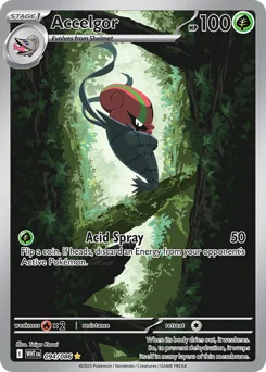 Accelgor Pokemon card from White Flare, card number 94