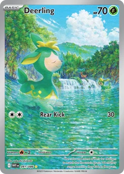 Deerling Pokemon card from White Flare, card number 91