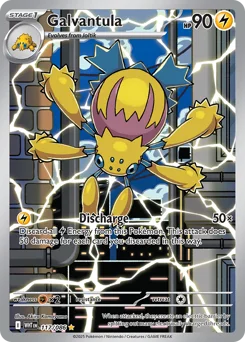Galvantula Pokemon card from White Flare, card number 117