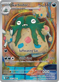 Garbodor Pokemon card from White Flare, card number 141