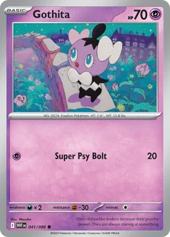 Gothita Pokemon card from White Flare, card number 41