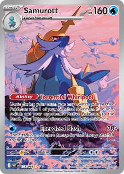 Samurott Pokemon card from White Flare, card number 107