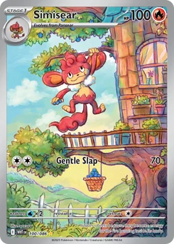 Simisear Pokemon card from White Flare, card number 100
