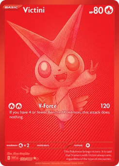 Victini Pokemon card from White Flare, card number 172