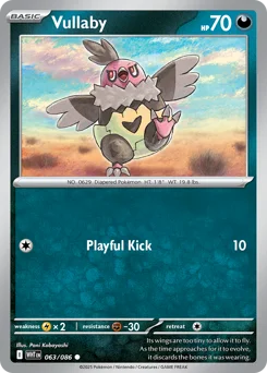 Vullaby Pokemon card from White Flare, card number 63