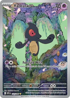Yamask Pokemon card from White Flare, card number 122