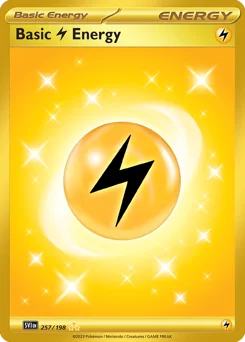 Basic Lightning Energy Pokemon card from Scarlet & Violet, card number 257