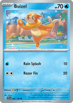 Buizel Pokemon card from Scarlet & Violet, card number 46