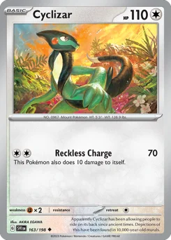 Cyclizar Pokemon card from Scarlet & Violet, card number 163