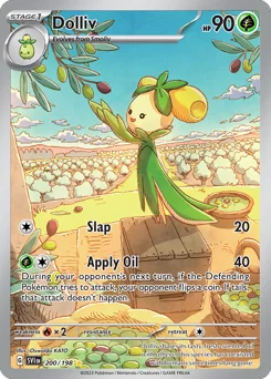 Dolliv Pokemon card from Scarlet & Violet, card number 200