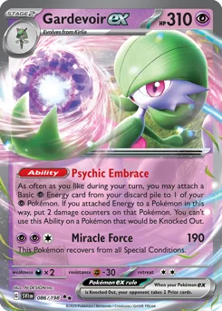 Gardevoir ex Pokemon card from Scarlet & Violet, card number 86