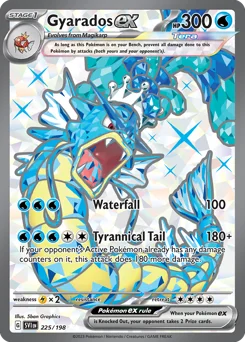 Gyarados ex Pokemon card from Scarlet & Violet, card number 225