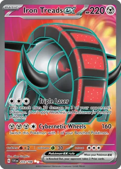 Iron Treads ex Pokemon card from Scarlet & Violet, card number 233
