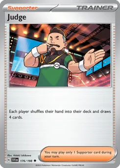 Judge Pokemon card from Scarlet & Violet, card number 176