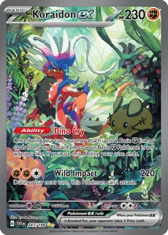 Koraidon ex Pokemon card from Scarlet & Violet, card number 247