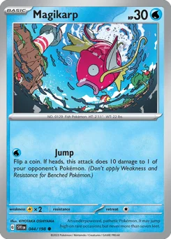 Magikarp Pokemon card from Scarlet & Violet, card number 44