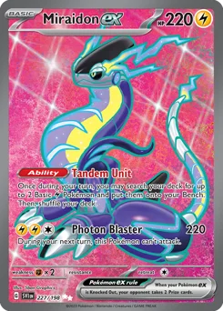 Miraidon ex Pokemon card from Scarlet & Violet, card number 227