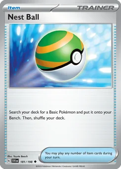 Nest Ball Pokemon card from Scarlet & Violet, card number 181