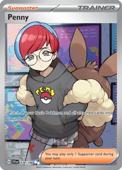 Penny Pokemon card from Scarlet & Violet, card number 239