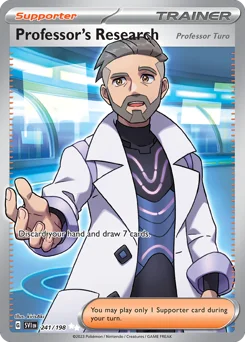 Professor's Research (Professor Turo) Pokemon card from Scarlet & Violet, card number 241