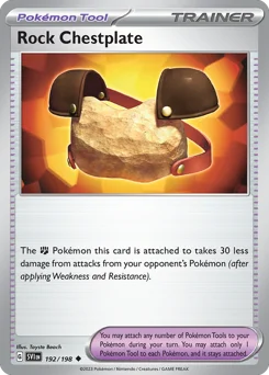 Rock Chestplate Pokemon card from Scarlet & Violet, card number 192