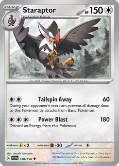 Staraptor Pokemon card from Scarlet & Violet, card number 150