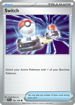 Switch Pokemon card from Scarlet & Violet, card number 194