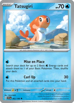 Tatsugiri Pokemon card from Scarlet & Violet, card number 62