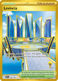 Levincia Pokemon card from Destined Rivals, card number 244