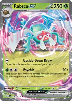 Rabsca ex Pokemon card from Destined Rivals, card number 25