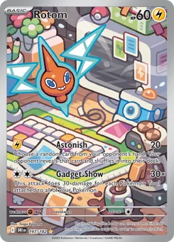 Rotom Pokemon card from Destined Rivals, card number 197